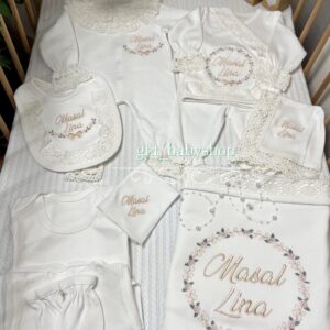 Kurdele desenli dantelli 10lu set