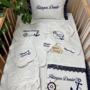 Denizci temalı klasik tulumlu 11li set