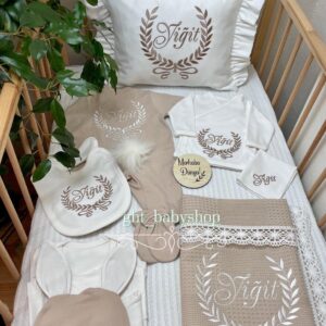 Kapuçino tavşan tulumlu kapuçino pikeli 11li set