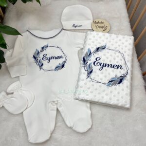 Altıgen tüy desenli 4lü set