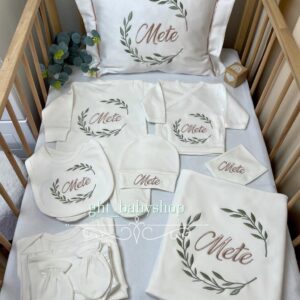 Çeyrek çelenk desenli 11li set