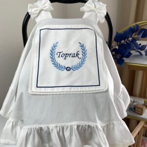 Nazar boncuğu desenli kapaklı puset örtüsü